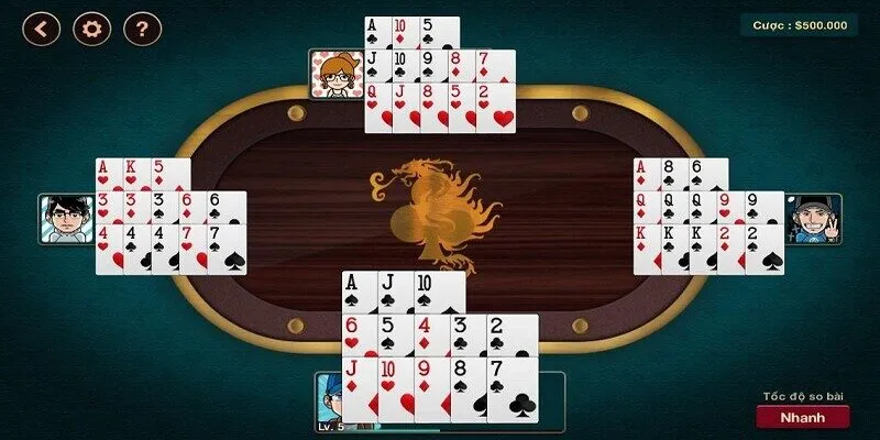 Xếp hạng về độ mạnh yếu trong bài Mậu Binh 3king